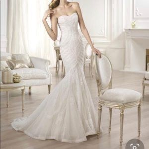 Pronovias Ombré Wedding Gown